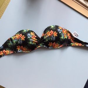 Floral Push Up Stapless Bikini Top